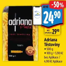 Albert ADRIANA Těstoviny nabídka