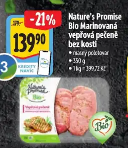 Albert NATURE'S PROMISE Bio marinovaná vepřová pečeně bez kosti nabídka