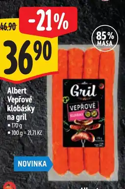 Albert Albert vepřové klobásky na gril nabídka