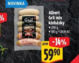 Albert Albert gril mix klobásky nabídka