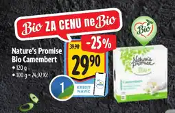 Albert NATURE'S PROMISE Bio camembert nabídka
