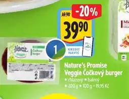 Albert NATURE'S PROMISE Veggie čočkový burger nabídka