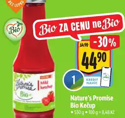 Albert NATURE'S PROMISE Bio kečup nabídka