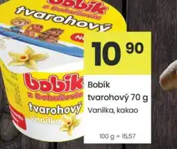 Kubík potraviny Bobik tvarohový Vanilka, kakao nabídka
