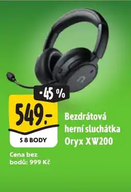Albert Bezdrátová herní sluchátka Oryx XW200 nabídka