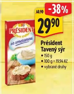 Albert Président Tavený sýr nabídka