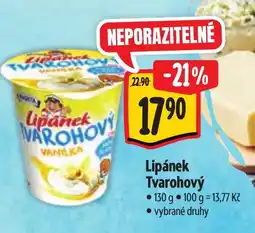 Albert Lipánek Tvarohový nabídka