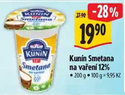 Albert Kunín Smetana na vaření 12% nabídka