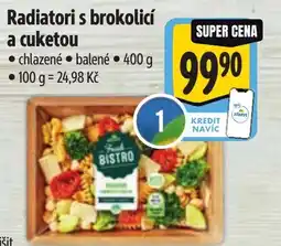 Albert Radiatori s brokolicí a cuketou nabídka