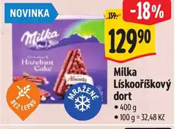 Albert MILKA Lískooříškový dort nabídka