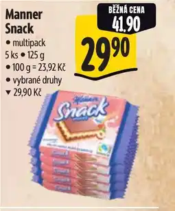 Albert Manner Snack nabídka