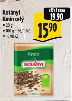 Albert KOTÁNYI Kmin celý nabídka