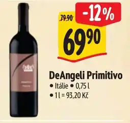 Albert DeAngeli Primitivo nabídka
