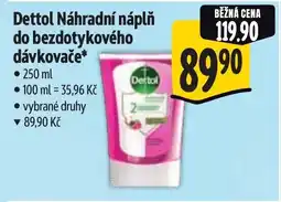 Albert Dettol Náhradní náplň do bezdotykového dávkovače nabídka
