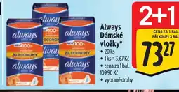 Albert Always Dámské vložky nabídka