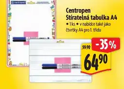 Albert Centropen Stíratelná tabulka A4 nabídka