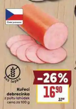 Billa Kuřecí debrecínka nabídka