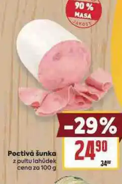 Billa Poctivá šunka nabídka