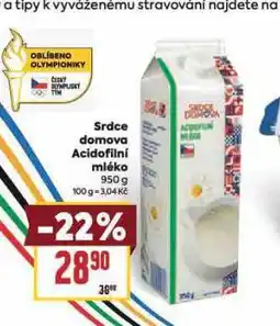 Billa Acidofilní mléko nabídka