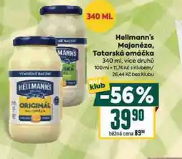 Billa Hellmann´s tatarská omáčka, majonéza nabídka