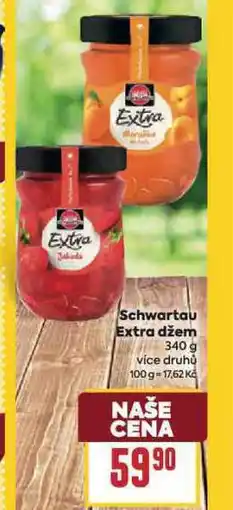Billa Schwartau extra džem nabídka