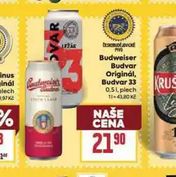 Billa Pivo budvar 33 nabídka