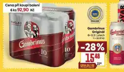 Billa Pivo gambrinus originál nabídka