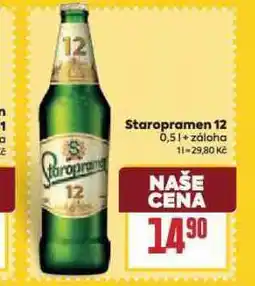 Billa Pivo staropramen 12 nabídka