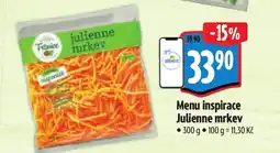 Albert Menu inspirace Julienne mrkev nabídka