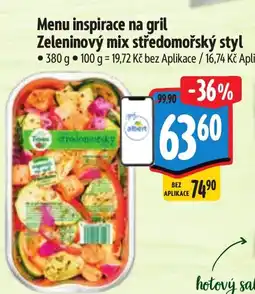 Albert Menu inspirace na gril Zeleninový mix středomořský styl nabídka