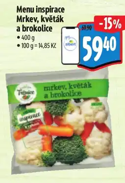 Albert Menu inspirace Mrkev, květák a brokolice nabídka