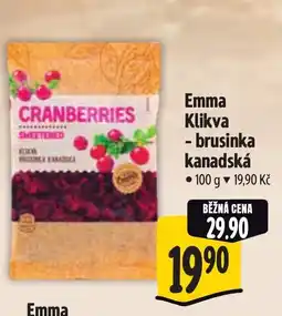 Albert Emma Klikva - brusinka kanadská nabídka