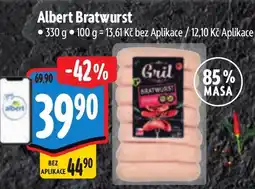 Albert Albert Bratwurst nabídka