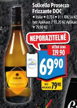 Albert Solicello Prosecco Frizzante DOC nabídka