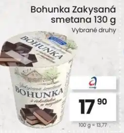 Kubík potraviny Bohunka Zakysaná smetana nabídka