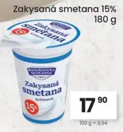 Kubík potraviny Zakysaná smetana 15% nabídka