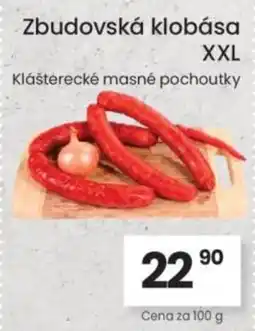 Kubík potraviny Zbudovská klobása XXL nabídka
