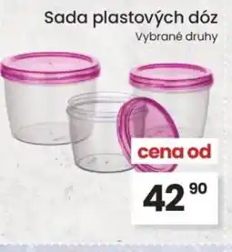 Kubík potraviny Sada plastových dóz nabídka