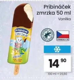 Kubík potraviny Pribináček zmrzka nabídka