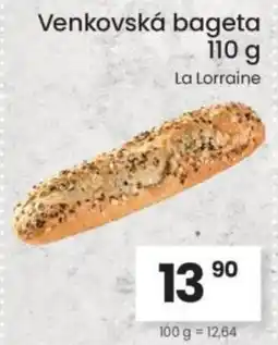 Kubík potraviny Venkovská bageta nabídka