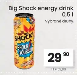 Kubík potraviny Big Shock energy drink nabídka