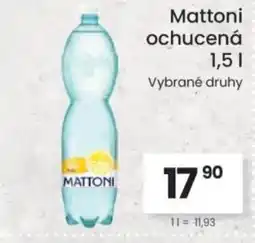 Kubík potraviny Mattoni ochucená nabídka