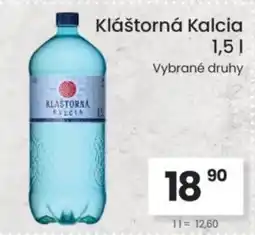 Kubík potraviny Kláštorná Kalcia nabídka