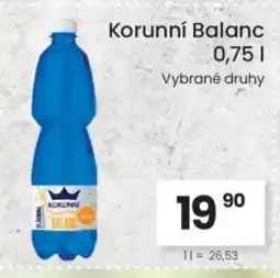 Kubík potraviny Korunní Balanc nabídka