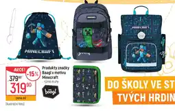 Globus Produkty značky Baagl v motivu Minecraft nabídka