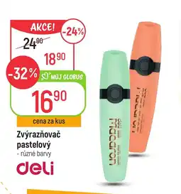 Globus Zvýrazňovač pastelový nabídka