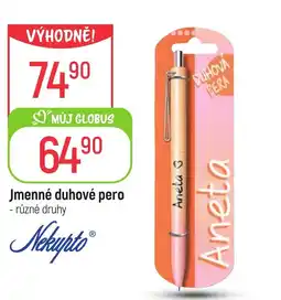 Globus Jmenné duhové pero nabídka