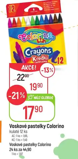 Globus Voskové pastelky Colorino nabídka
