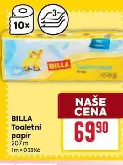 Billa BILLA Toaletní papír 207m nabídka