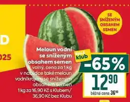 Billa Meloun vodní se sníženým klub obsahem semen volný, cena za 1 kg nabídka